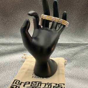 NWT love beaded friendship bracelet on leather